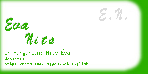 eva nits business card